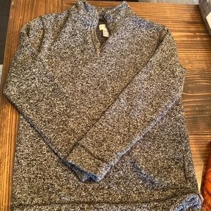 Boys size 10/12 large Old navy pull over sweater with 1/4 zip